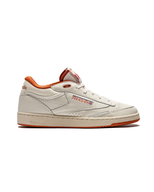 Reebok club c 85 chalk & store sunbaked orange